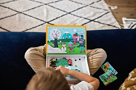 Magnetyczna układanka 4 pory roku Magnetibook, Janod