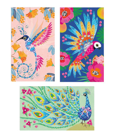 Zestaw artystyczny Czarodziejskie cyrkonie Piękne ptaki 7+, Janod