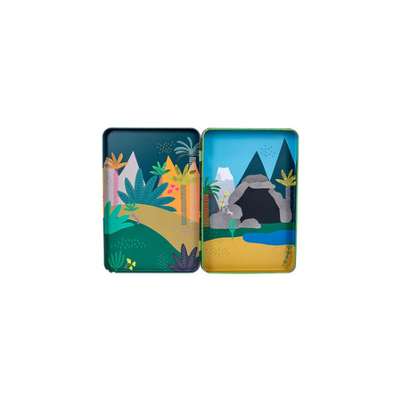 Floss & Rock Dinozaury Magnetyczna Układanka w Pudełku