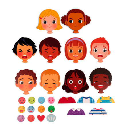 Magnetyczna układanka Emocje, Janod