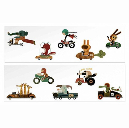 LONDJI – Tatuaże dla dzieci Wyścig | Zmywalne, ekologiczne tatuaże z tuszem sojowym