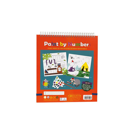 Floss&Rock Przygoda Kolorowanka Maluj po Numerach z Farbkami
