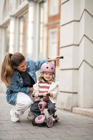 SCOOTANDRIDE Highwaykick 1 Push and Go Jeździk I hulajnoga 2w1 Wildberry