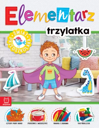 Elementarz 3-latka, książeczka z zadaniami dla dzieci. Świat przedszkolaka. Wydanie II