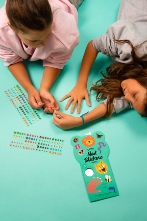 Omy Naklejki na paznokcie dla dzieci ZWIERZĘTA - 200 sztuk