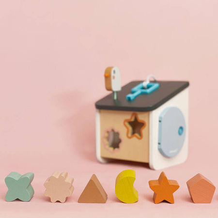 Drewniany sorter Domek dla ptaszków Sweet Cocoon 18 m +, Janod