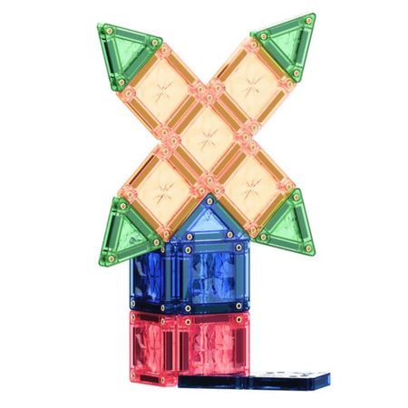 Cleverclixx - Klocki magnetyczne Mini Tiles Pack Pastel - 28 el.