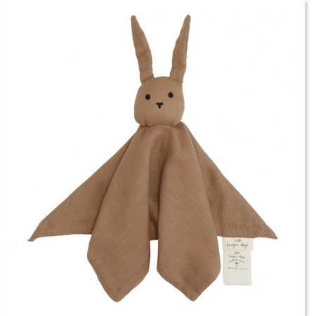 Konges Slojd Kocyk Przytulanka Sleepy Rabbit Almond