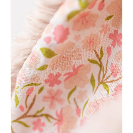 JellyCat Króliczek z Kwiecistymi Uszami Pudrowy Róż „Cherry” 31 cm