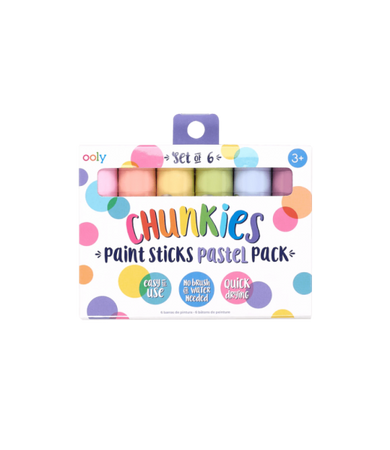 Ooly Farba w Kredce 6 szt., Chunkies Paint Sticks - Pastelowe