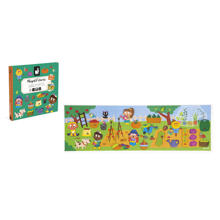 Janod Magnetyczna układanka W ogródku Magneti' stories 3+