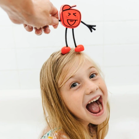 Glo Pals Postać do Kąpieli Lumi + 2 Kostki Sensoryczne Świecące w Wodzie, Fioletowe LED 3+