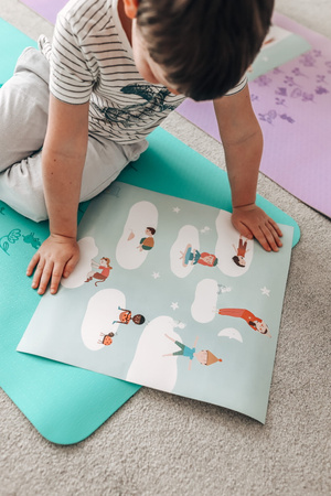 Buki Mata do jogi dla dzieci - zielona