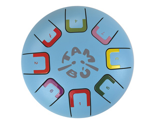 Bębenek językowy Tambu Baby - Niebieski- 6” dla dzieci | Instrument muzyczny od 3 lat