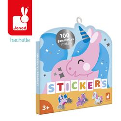 Janod Naklejki 100 szt. Jednorożce 3+