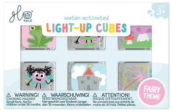 Glo Pals, Kostki sensoryczne świecące w wodzie 6 sztuk - Wróżki