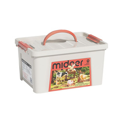 mideer - zestaw 11 figurek zwierząt na farmie w zestawie z przenośnym pudełkiem