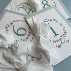 Kartka urodzinowa niebieska liczba, Pisz i Pakuj