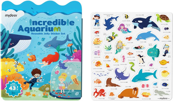 mideer Zestaw żelowych Naklejek Wielokrotnego Użytku - Niesamowite Akwarium