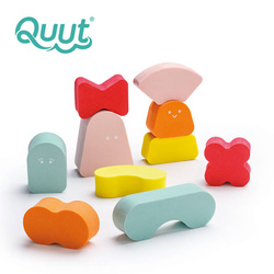 Quut Klocki piankowe balansowe Blokki Coral – 10 elementów z pianki EVA, do zabawy na sucho i w wodzie 10m+