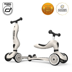 SCOOTANDRIDE Highwaykick 1 2w1 Jeździk i hulajnoga 1-5 lat Ash