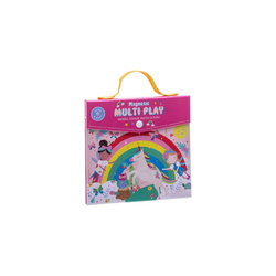Floss&Rock Tęczowe Wróżki Zestaw magnetycznych i plastycznych zabaw 4 w 1