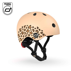SCOOTANDRIDE Kask XXS-S dla dzieci 1-5 lat Leopard