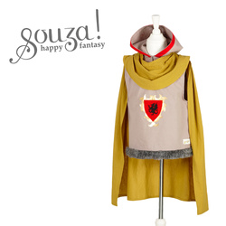 Souza! Kostium Miękka Zbroja z Peleryną Rycerz Marcus dla chłopca