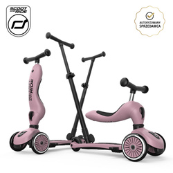 SCOOTANDRIDE Highwaykick 1 Push and Go Jeździk I hulajnoga 2w1 Wildberry