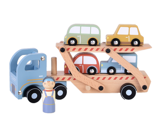 Little Dutch Drewniana laweta z au FSC | Zestaw transportowy