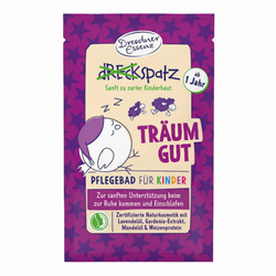 Sól do kąpieli SŁODKICH SNÓW – lawenda, naturalna, dla dzieci od 1 roku - DRESDNER ESSENZ 
