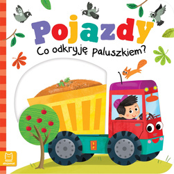 Pojazdy książka dla dzieci.  Co odkryję paluszkiem?