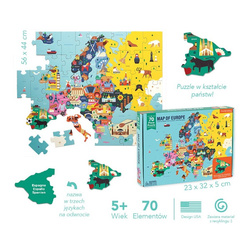 Mudpuppy Puzzle Mapa Europy z elementami w kształc