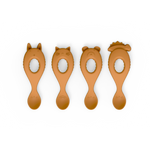 Liewood Livia Silicone Spoon 4 pack mustard, łyżki