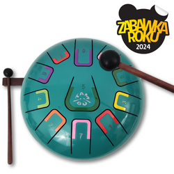 Bębenek językowy Tambu - Turkus matowy 11 tonów G-dur | Instrument dla dzieci i dorosłych