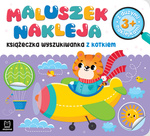 Maluszek nakleja. Książeczka wyszukiwanka z kotkiem 3+, z dużymi naklejkami