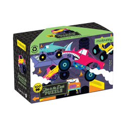 Mudpuppy Puzzle świecące w ciemności Monster truck