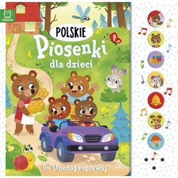 Polskie piosenki dla dzieci 3+ – śpiewająca książeczka z melodiami