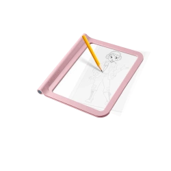Podświetlany tablet rysunkowy +5 Kidydraw Pro Kidywolf różowy - Kreatywny zestaw do projektowania mody