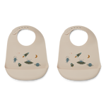 Liewood Tilda Silicone Bib 2-pack śliniak kosmos