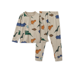 Liewood – Piżama dziecięca chłopięca w dinozaury, bawełna organiczna, długa, jesienna - 104 – wyprzedaż