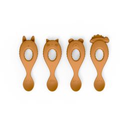 Liewood Livia Silicone Spoon 4 pack mustard, łyżki