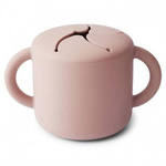 Mushie - Kubek niewysypek na przekąski SNACK CUP Blush