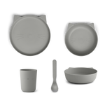 Liewood zestaw obiadowy dla dzieci, rozszerzanie diety, kot dove blue