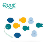 Quut Zestaw piankowych naklejek do kąpieli z wędką Deep Sea – zabawka sensoryczna 9 elementów 10m+