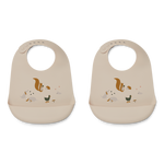 Liewood Tilda Silicone Bib 2-pack śliniak przyjaci