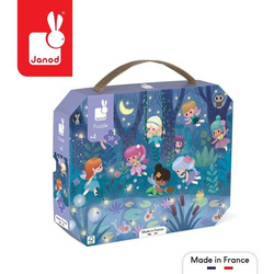 Puzzle w walizce Wróżki i lilie wodne 36 elementów 4+, Janod