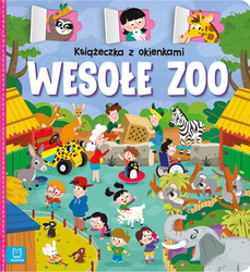 Książeczka z okienkami. Wesołe zoo interaktywna książeczka dla dzieci 3+