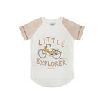 Dear Sophie BIKE ECRU / WAFFLE T-SHIRT - 110-116