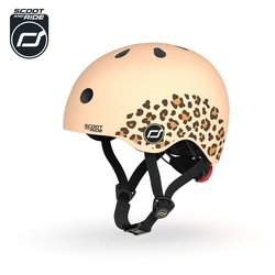 SCOOTANDRIDE Kask XXS-S dla dzieci 1-5 lat Leopard